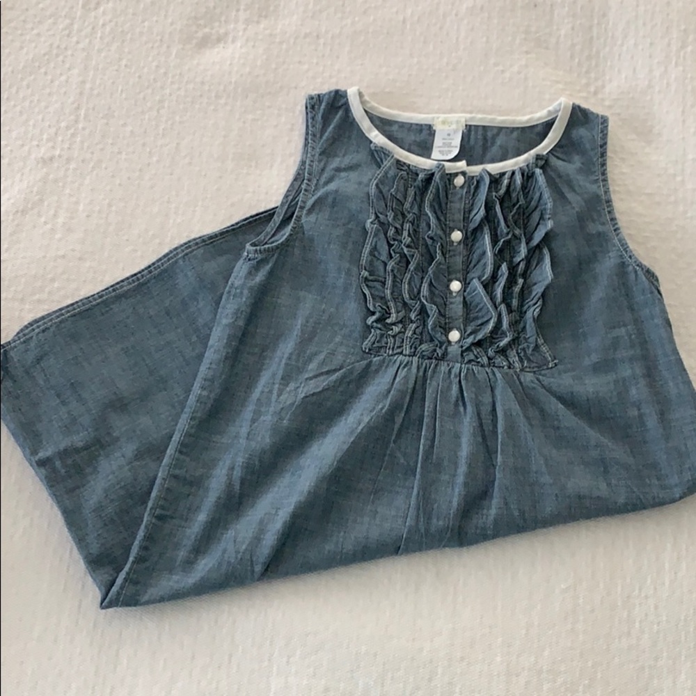 Chambray Blue A-line Dress